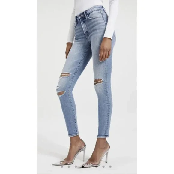 Good American Good Legs Indigo 094 Jeans Size 4/27 $149 NWTS NEW Inseam29” (Y1) - Picture 6 of 12